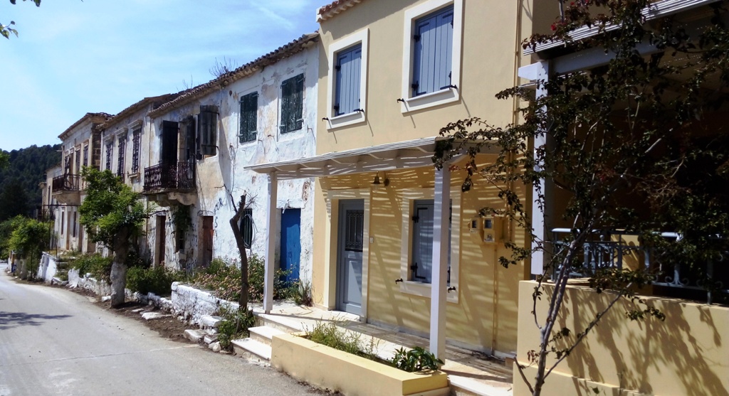 Road leading into Assos village